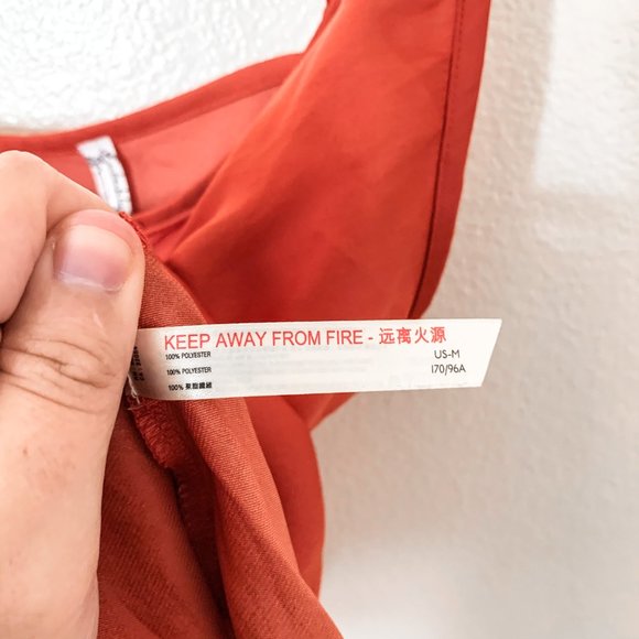 Free People NWOT Orange Wake up Lace Strap Tank - Picture 4 of 5